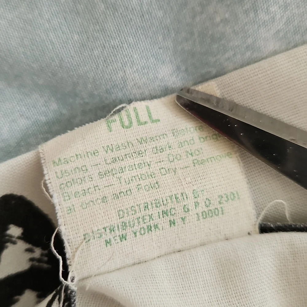 Vintage Kilban Cat Full Size Sheet Set & 1 Standard Pillow Case Made In The USA